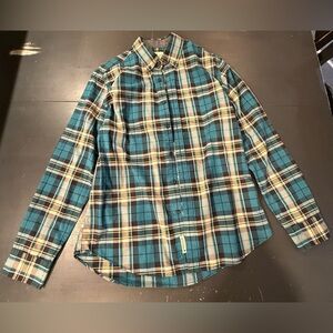 American Eagle Plaid Button Up Shirt Men's Medium Long Sleeve